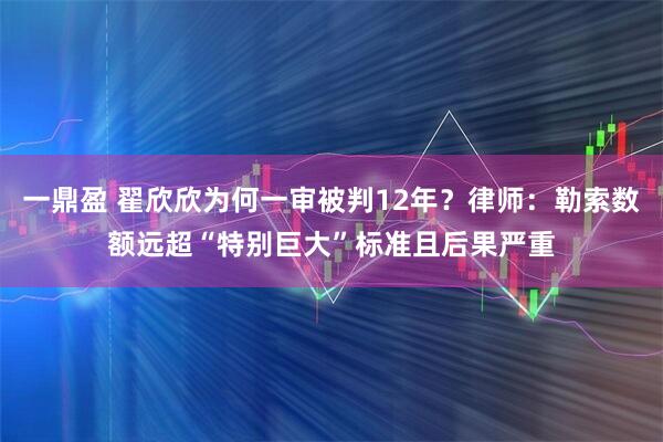 一鼎盈 翟欣欣为何一审被判12年？律师：勒索数额远超“特别巨大”标准且后果严重