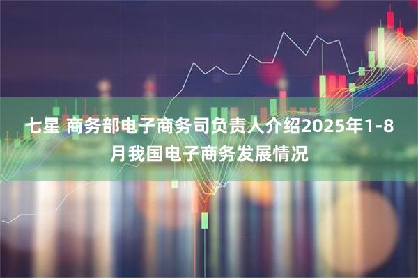 七星 商务部电子商务司负责人介绍2025年1-8月我国电子商务发展情况