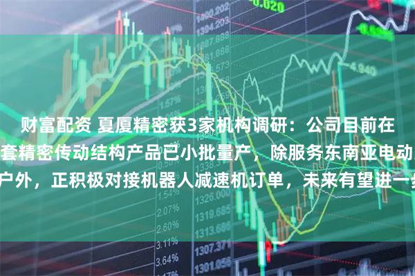 财富配资 夏厦精密获3家机构调研：公司目前在的越南基地年产100万套精密传动结构产品已小批量产，除服务东南亚电动工具客户外，正积极对接机器人减速机订单，未来有望进一步打开国际市场空间（附调研问答）